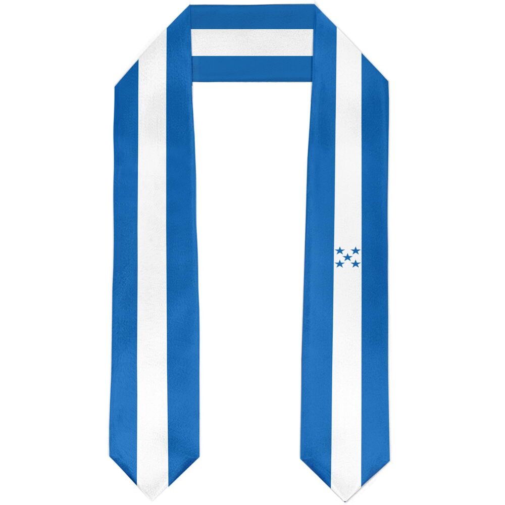 1409 Honduras Flag Graduation Stole Satin Sash Scarf for Study Aboard